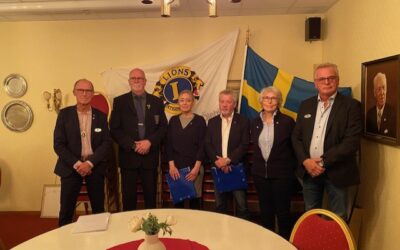Invigning av tre nya medlemmar i LC Piteå/Öjebyn