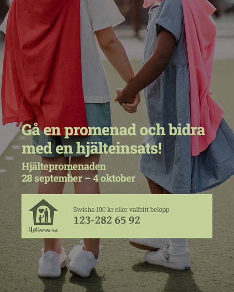 Gå en promenad och bidra med en hjälteinsats