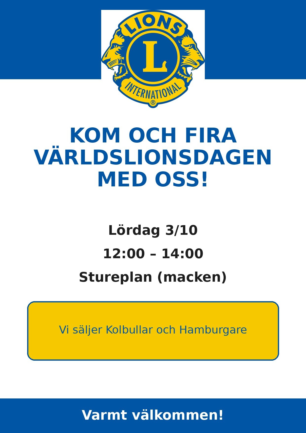 Fira Världslionsdagen med Lions Näsåker